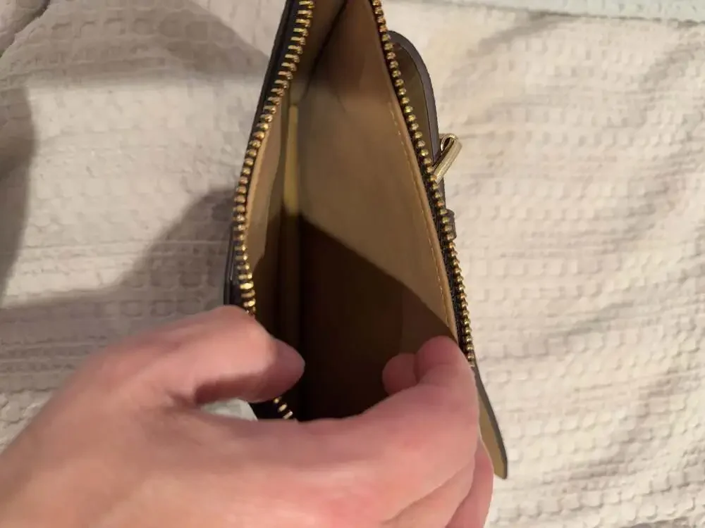 Michael Kors Signature Logo Belt Bag with Chain Detail